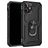 Mobigear Armor Ring iPhone 12 Hard Case Back cover Shockproof with Ring Holder - Black
