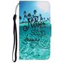 Mobigear Design Xiaomi Redmi 9 Funda tipo libro Cartera - Never Stop Dreaming