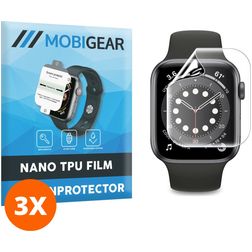 Mobigear Apple Watch - 40 mm Ochrana displeje Fólie - kompatibilní s pouzdry (3 ks)