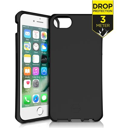 ITSKINS SpectrumSolid iPhone 7 Flexibel TPU Skal Stötsäkert - Plain Black