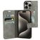 Mobiparts Classic Wallet iPhone 15 Pro Etui z klapką typu portfel - Granite Grey