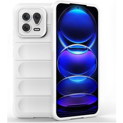 Mobigear Bumpy Xiaomi 13 TPU flexível Capa traseira - Branco