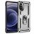 Mobigear Armor Ring Motorola Moto G52 Tvrdý plast Zadní kryt odolný proti nárazům s prstýnkem - Stříbrná