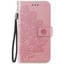 Mobigear Flowers OPPO A54 5G Capa livro Carteira - Rosa dourado