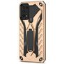 Mobigear Armor Stand Samsung Galaxy A03s Hardcase Back cover Antiurto con supporto - Oro