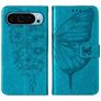 Mobigear Butterfly Google Pixel 9 Capa livro Carteira - Azul