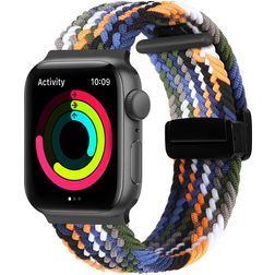Mobigear Braided Mag Correa Nylon Cierre magnético para Apple Watch - 42/41/40/38 mm - Colorido