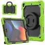 Mobigear RingGuard iPad 9 (2021) Plastica rigida / Silicone Back cover + Supporto - Verde