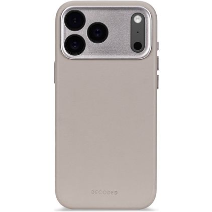 Decoded iPhone 17 Pro Max Genuine Leather Back cover Shockproof - Solid Clay