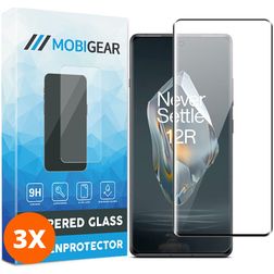 Mobigear Premium OnePlus 12R Tempered Glass Screen Protector - Case Friendly (3-Pack)