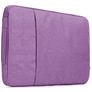 Mobigear Denim Zipper Laptop Sleeve (max 26 cm x 35 cm) Laptopcover - Lilla