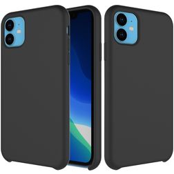 Mobigear Rubber Touch iPhone 11 Silikon Zadní kryt - Černá