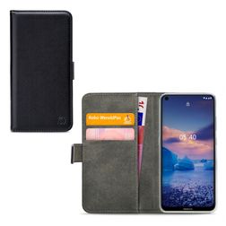 Mobilize Classic Gelly Wallet Nokia 5.4 Lompakkokotelo + Setelitasku - Musta