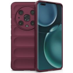 Mobigear Bumpy HONOR Magic 4 Pro TPU flexible Carcasa - Burdeos