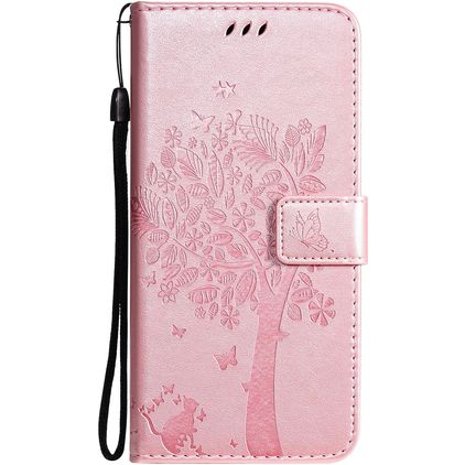 Mobigear Tree Samsung Galaxy S21 Wallet case - Rose Gold
