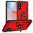 Mobigear Armor ring Samsung Galaxy A37 Hardcase Back cover Antiurto con anello - Rosso