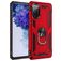 Mobigear Armor Ring Samsung Galaxy S20 FE Hard Case Back cover Shockproof with Ring Holder - Red