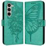 Mobigear Butterfly Samsung Galaxy Z Fold 6 Lompakkokotelo + Setelitasku - Vihreä