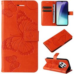 Mobigear Butterfly Xiaomi Redmi 14C Pungetui med Seddelrum - Orange