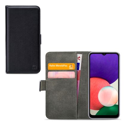 Mobilize Classic Gelly Wallet Samsung Galaxy A22 5G Funda tipo libro Cartera - Negro