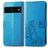 Mobigear Clover Google Pixel 7 Funda tipo libro Cartera - Azul