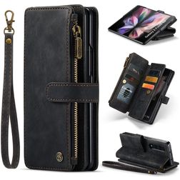 CaseMe C30 Samsung Galaxy Z Fold 4 Cover a libro portafoglio - Nero