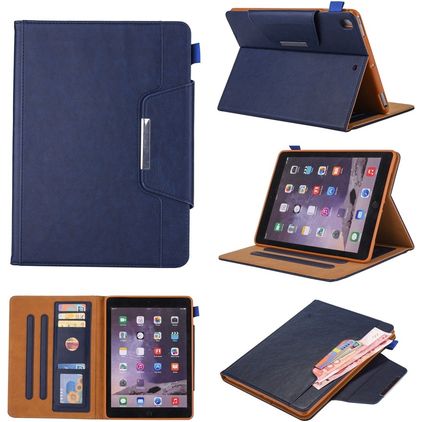Mobigear Luxury iPad 7 (2019) Etui z klapką + Uchwyt na rysik - Niebieski