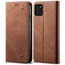 Mobigear Denim Slim Samsung Galaxy Note 10 Lite Etui z klapką typu portfel - Brązowy
