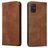 Mobigear Retro Slim Samsung Galaxy A51 Cover a libro - Marrone
