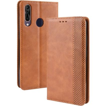 Mobigear Sensation Wiko View 3 Pro Wallet case - Cognac