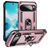 Mobigear Armor Ring Google Pixel 10 Pro XL Funda Plástico rígido Carcasa Antigolpes con anillo - Oro rosa