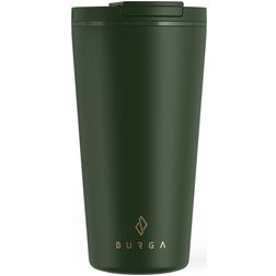 Burga Coffee Mug Double Walled Stainless Steel Coffee To Go Mug - 470 ml - Khaki