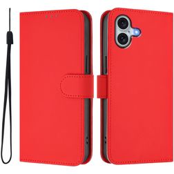 Mobigear Urban Wallet iPhone 16 Plus Lompakkokotelo + Setelitasku - Punainen