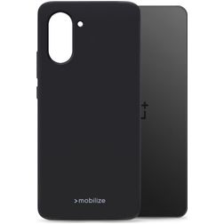Mobilize Rubber Gelly OnePlus Nord CE5 TPU flexível Capa traseira - Preto