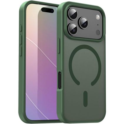 Mobigear Shockproof iPhone 17 Pro MagSafe Hårdt Bagsidecover - Olive Green