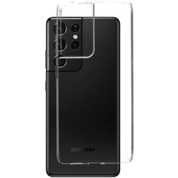Mobiparts Classic Transparente Samsung Galaxy S21 Ultra TPU flexible Carcasa - Transparente