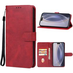 Mobigear Wallet iPhone 16 Pro Pungetui med Seddelrum - Rød