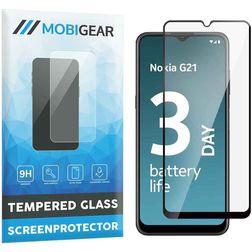 Mobigear Premium Nokia G21 Tempered Glass Screen Protector - Case Friendly - Black