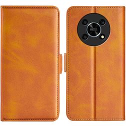 Mobigear Slim Magnet HONOR Magic 4 Lite Capa livro Carteira - Conhaque