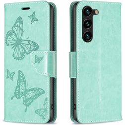 Mobigear Butterfly Samsung Galaxy S24 Plus Wallet case - Green