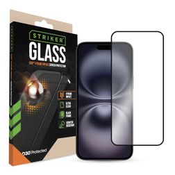 Striker Xtreme Impact iPhone 16 Plus Cristal templado Protector de pantalla - Compatible con fundas
