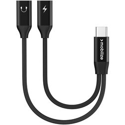 Redukce Mobilize Splitter USB-C na USB-C 0,15 m - Černá