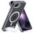 Mobiparts Hardcover Transparente iPhone 16e MagSafe Plástico rígido Capa traseira com suporte - Transparente