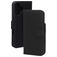 Mobiparts Wallet iPhone 16 MagSafe Vera pelle Cover a libro portafoglio - Nero