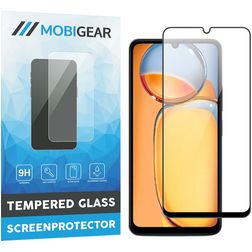 Mobigear Premium Xiaomi Redmi 13C Vidro temperado Película de ecrã - Compatível com capas - Preto