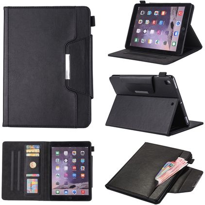 Mobigear Luxury iPad 7 (2019) Pungetui + Stylus-holder - Sort