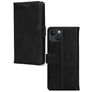 Mobilize Wallet iPhone 13 Piel auténtica Funda tipo libro Cartera - Negro