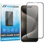Mobigear Premium iPhone 15 Pro Max Tempered Glass Screen Protector Anti-Glare - Case Friendly - Black