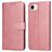 Mobigear Wallet iPhone 16e Cover a libro portafoglio - Oro rosa