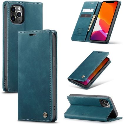 CaseMe 013 iPhone 12 Pro Max Cover a libro portafoglio - Blu